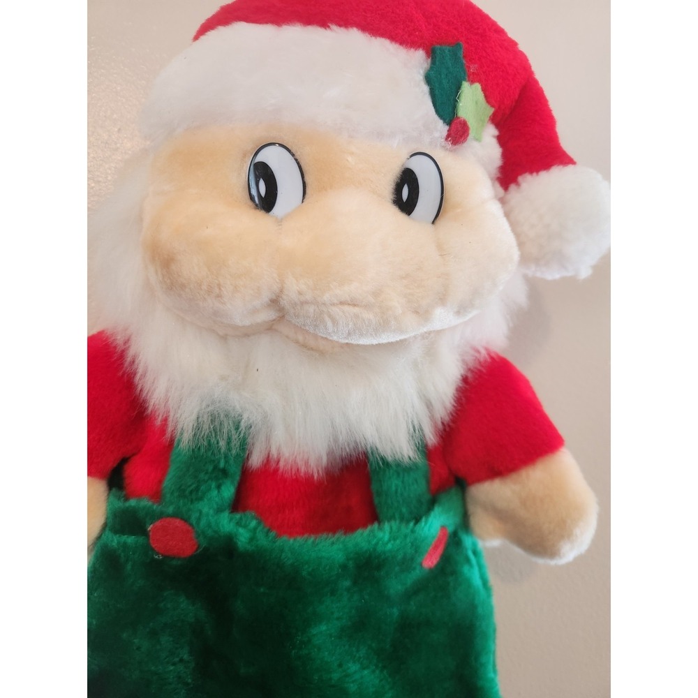Vintage Santas Best Hanging Elf Plush Made In Taiwan - Picture 2 of 5